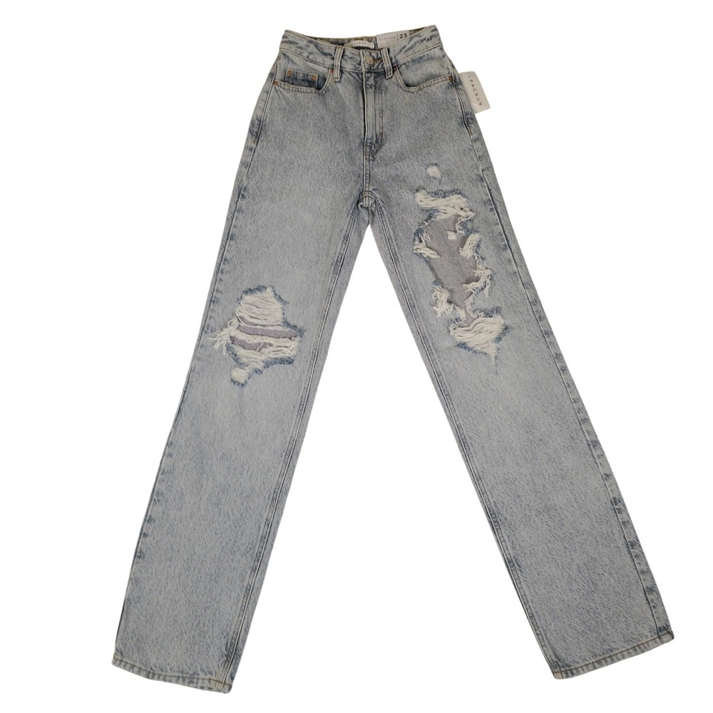 NWT PacSun 90's‎ Boyfriend Jeans Sumo Wash Distressed Light Blue Women's Size 23